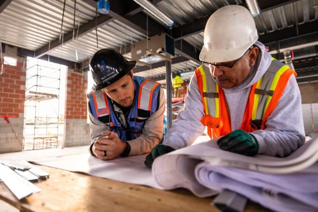 Licensed tradesperson working on a job site